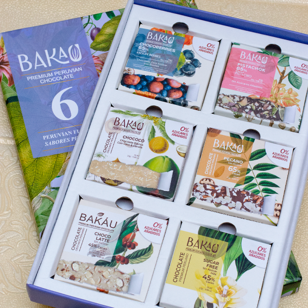 Caja de Chocolates Crocantes Sin Azúcar 6 Unidades