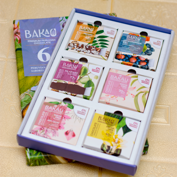 Caja de Chocolates Sin Azúcar 6 Unidades