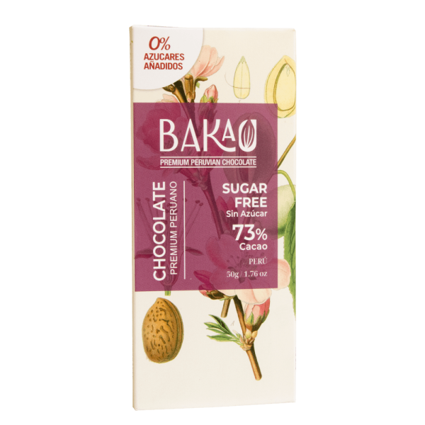 Chocolate Sin Azúcar 73% Cacao x 50g