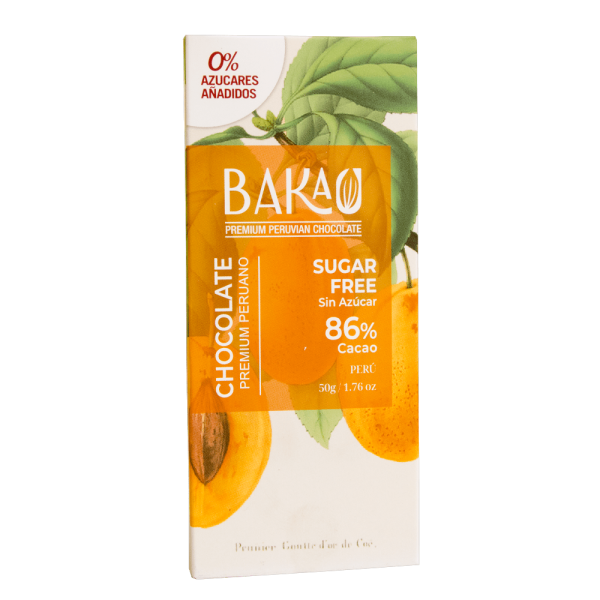 Chocolate Sin Azúcar 86% Cacao x 50g