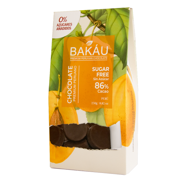 Chocolate Sin Azúcar 86% Cacao x 250g
