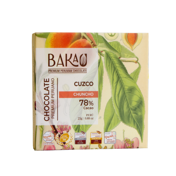 Barra de Chocolate Cuzco 78% Cacao «Chuncho» x 25g