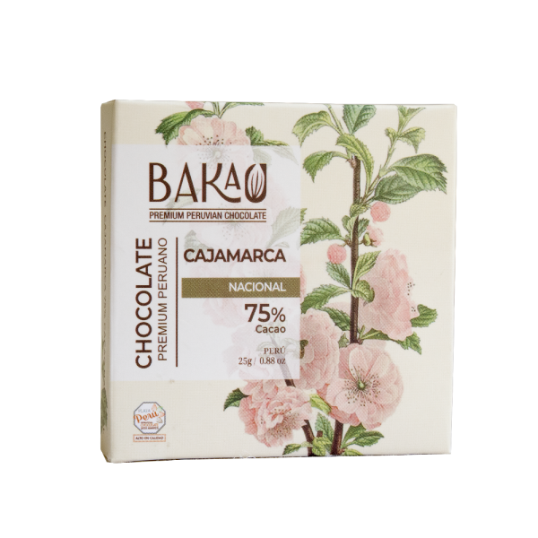 Barra de Chocolate Cajamarca 75% Cacao «Nacional» x 25g